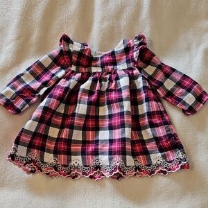 Baby GAP Plaid Dress - Pink and White